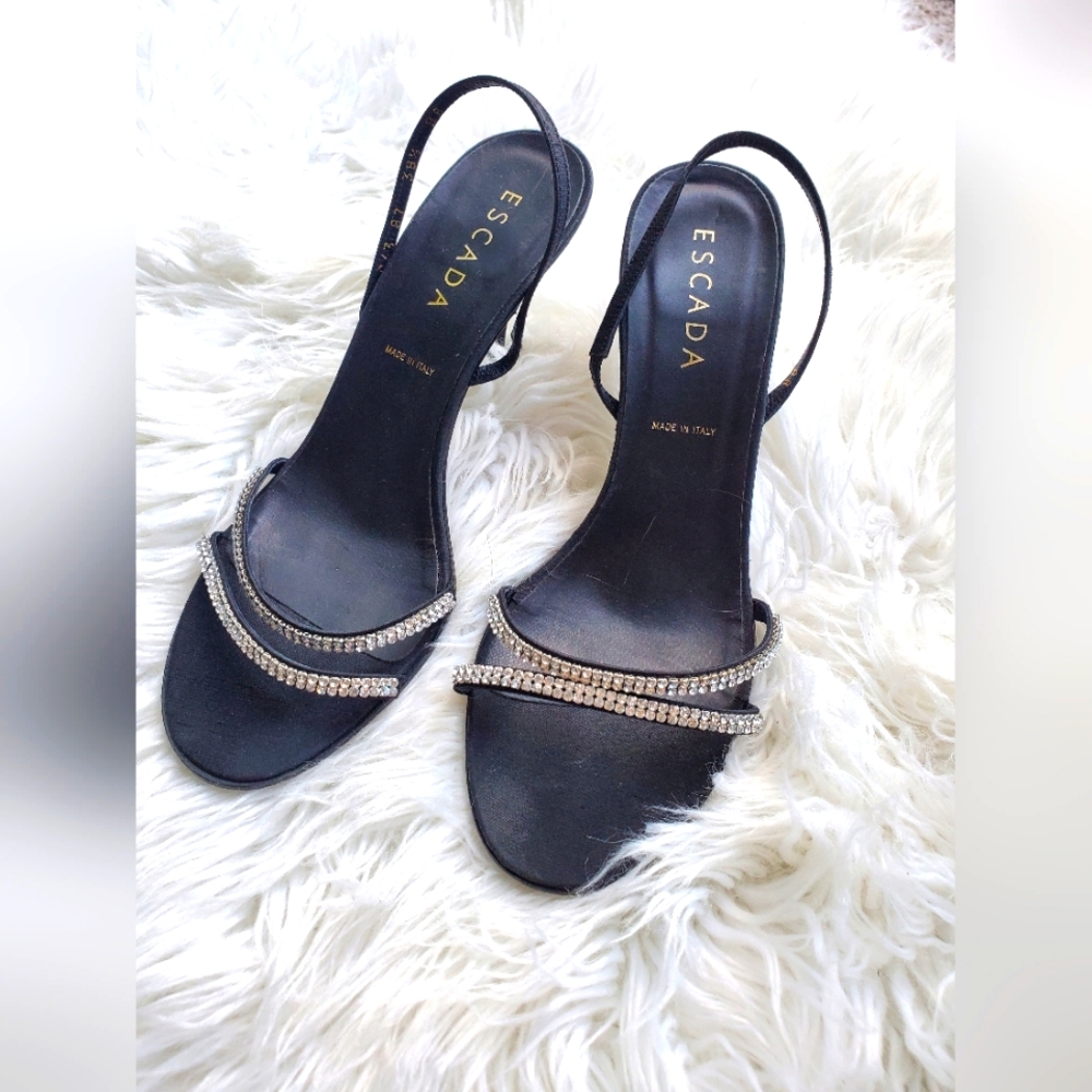 Escada Rhinestone Heels